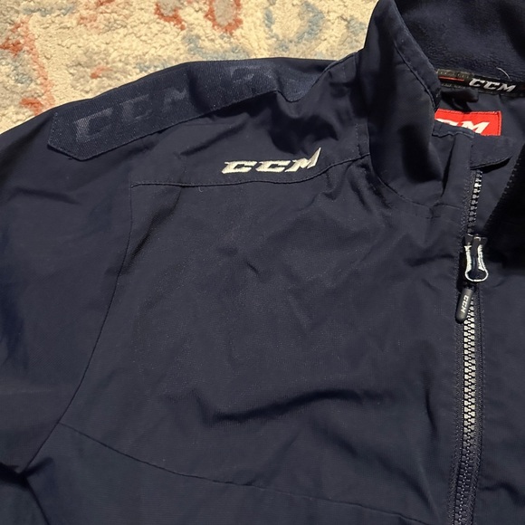 CCM Blue Hockey Warmup Jacket #35 - Picture 2 of 6